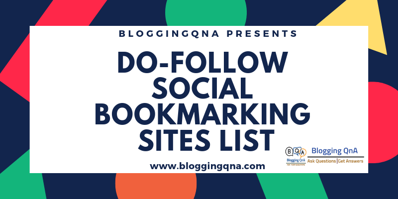 DO-Follow Social Bookmarking Sites List